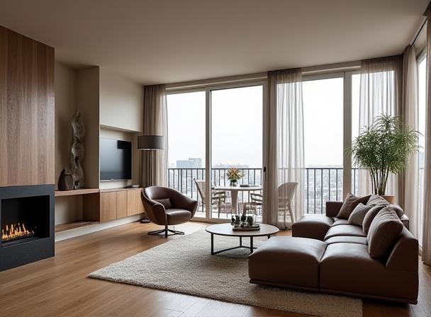 Parisian penthouse interior design